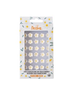 Decora Suikerbloemen Wit Small -30st-