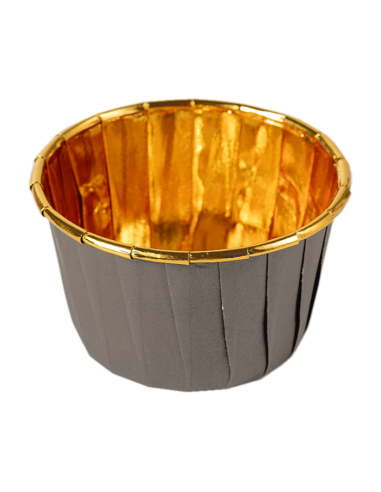 Baking Case Cup Bruin/Goud MINI -50st-