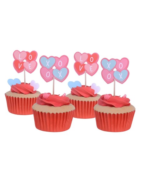 PME Cupcake Toppers Snoephartjes -24st-