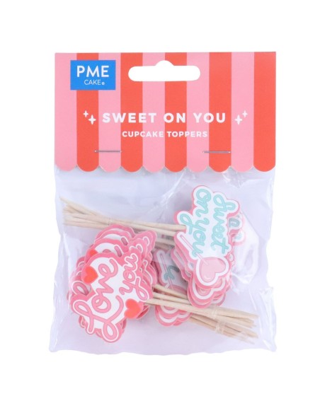 PME Cupcake Toppers Sweet on You -24st-