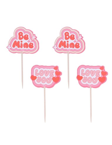 PME Cupcake Toppers Retro Valentijn -24st-