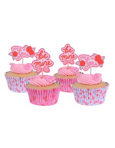 PME Folie Baking Cups Set Mijn Valentijn -24st- 2