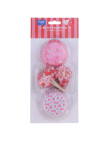 PME Folie Baking Cups Set Mijn Valentijn -24st-