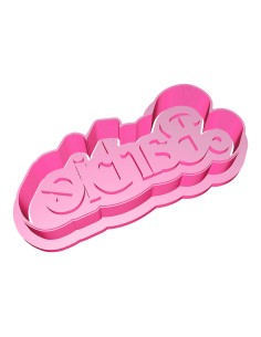 3D Uitsteker op Maat: Barbie Logo met Stempel 2