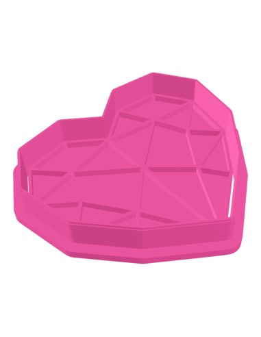 3D Uitsteker op Maat: Geometrie Hart met Stempel