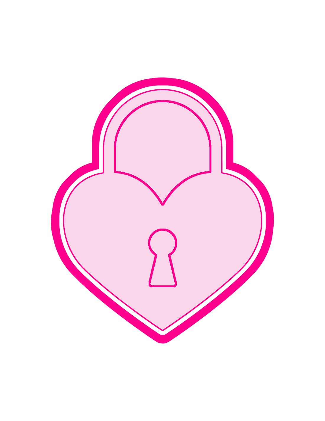 Stempel Hartjes verstrengeld - Valentijn