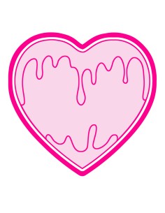 3D Uitsteker op Maat: Choco Hart Lijn met Stempel