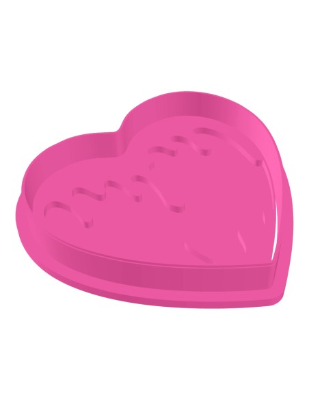 3D Uitsteker op Maat: Choco Hart Gevuld met Stempel