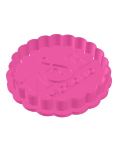 3D Uitsteker op Maat: Voorletters Biscuit Rond met Stempel 2