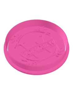 3D Uitsteker op Maat: Monogram Rond met Stempel 2