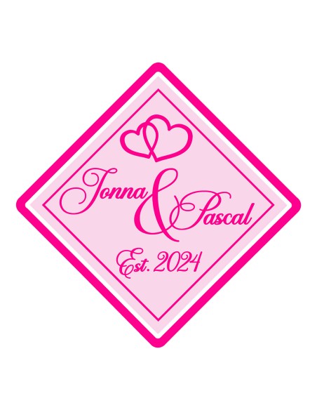 3D Uitsteker op Maat: Vierhoek met Stempel