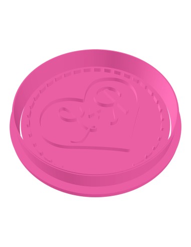 3D Stempel op Maat: Hart met Voorletters