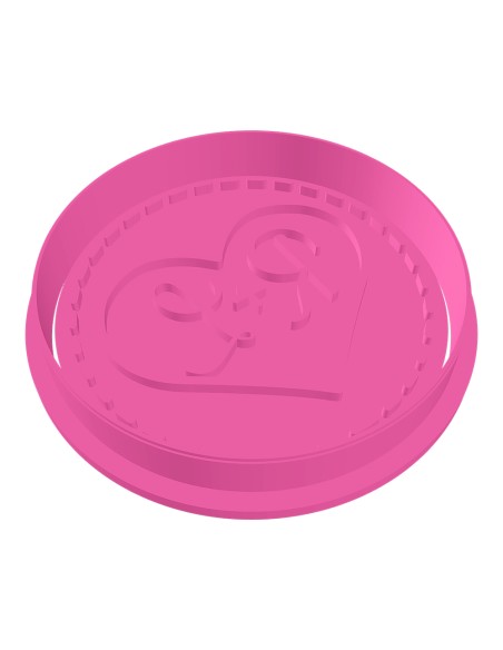 3D Stempel op Maat: Hart met Voorletters