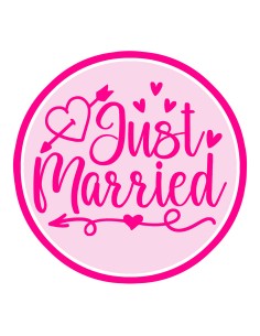 3D Uitsteker op Maat: Just Married 2 met Stempel
