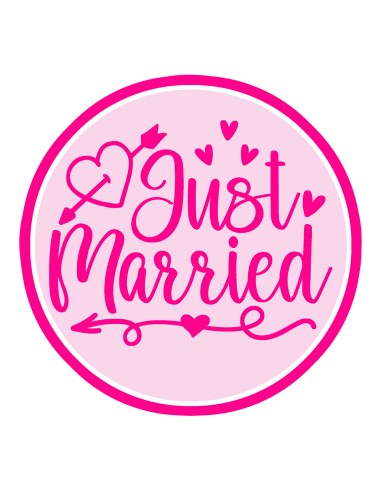 3D Uitsteker op Maat: Just Married 2 met Stempel