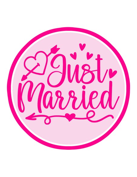 3D Uitsteker op Maat: Just Married 2 met Stempel