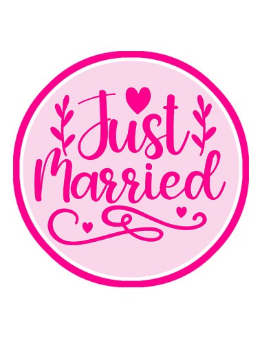 3D Uitsteker op Maat: Just Married 3 met Stempel