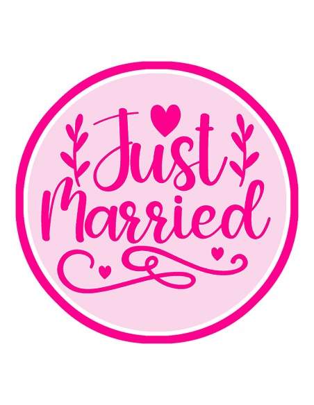3D Uitsteker op Maat: Just Married 3 met Stempel