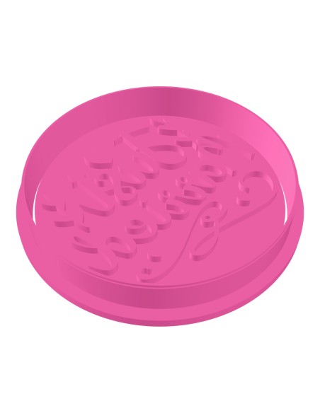 3D Uitsteker op Maat: Just Married 3 met Stempel