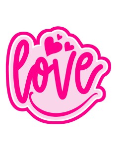 3D Uitsteker op Maat: Love 1 met Stempel