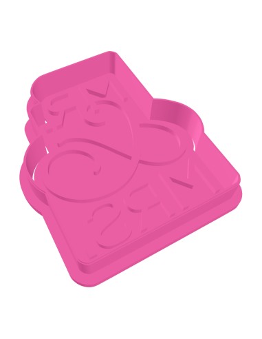 3D Uitsteker op Maat: Mr & Mrs 2 met Stempel