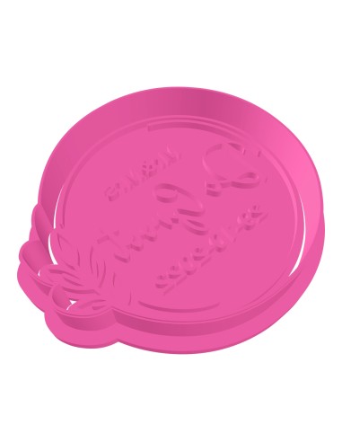 3D Uitsteker op Maat: Mr & Mrs Blad Naam & Datum met Stempel