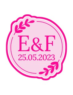 3D Uitsteker op Maat: Letters met Datum en Blad met Stempel