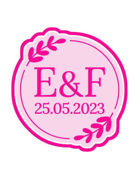 3D Uitsteker op Maat: Letters met Datum en Blad met Stempel