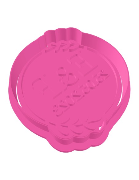 3D Uitsteker op Maat: Letters met Datum en Blad met Stempel