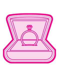 3D Uitsteker op Maat: Ring in Doosje met Stempel