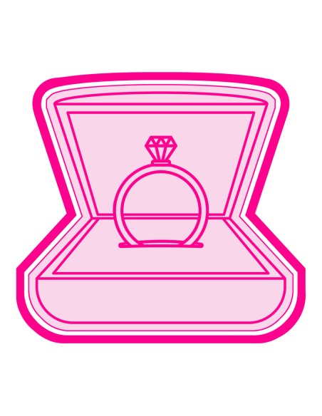 3D Uitsteker op Maat: Ring in Doosje met Stempel