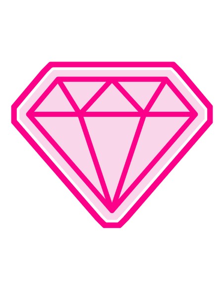 3D Uitsteker op Maat: Diamant met Stempel