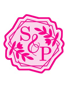 3D Uitsteker op Maat: Zeshoek met Stempel