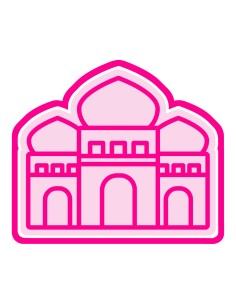 3D Uitsteker op Maat: Moskee 1 met Stempel