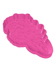 3D Uitsteker op Maat: Henna Bloem met Stempel 2