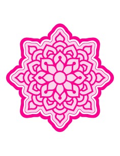 3D Uitsteker op Maat: Mandala met Stempel