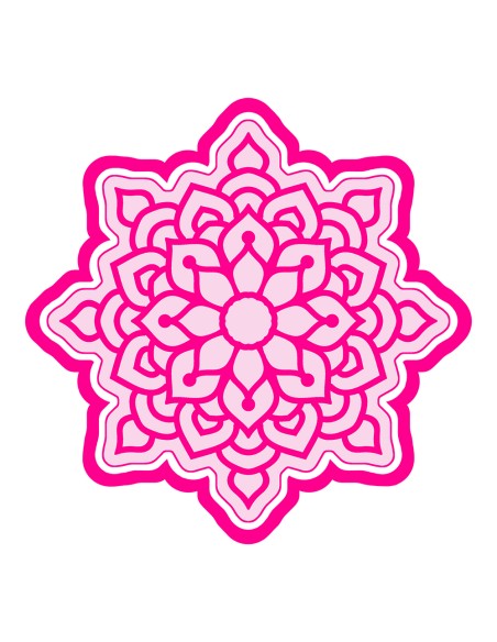 3D Uitsteker op Maat: Mandala met Stempel