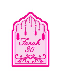 3D Uitsteker op Maat: Lantaarn Frame met Tekst met Stempel