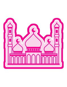 3D Uitsteker op Maat: Moskee 2 met Stempel