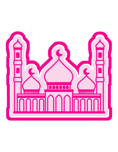 3D Uitsteker op Maat: Moskee 2 met Stempel