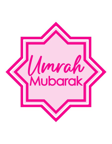 3D Uitsteker op Maat: Umrah Mubarak 2 met Stempel