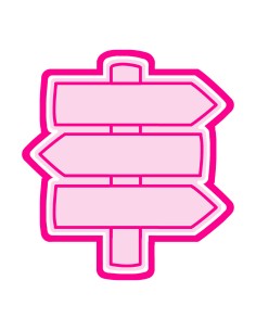 3D Uitsteker op Maat: Wegwijzer Leeg met Stempel