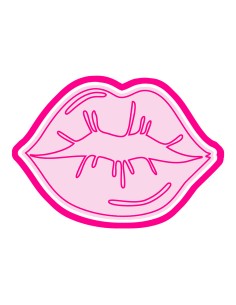3D Uitsteker op Maat: Lippen met Stempel