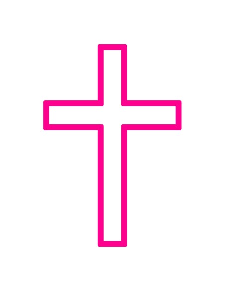 3D Uitsteker op Maat: Kruis 3