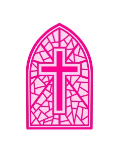 3D Uitsteker op Maat: Raam met Kruis met Stempel