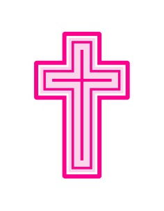 3D Uitsteker op Maat: Kruis 3 met Stempel