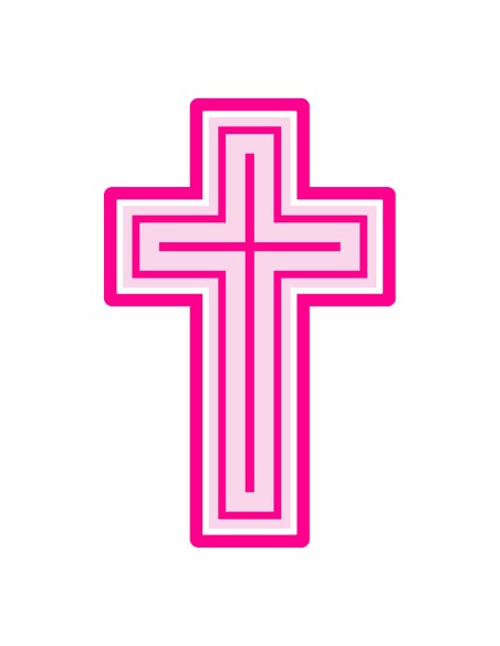 3D Uitsteker op Maat: Kruis 3 met Stempel