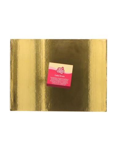 FunCakes Cake Drum Rechthoek -40x30 cm- Goud 20mm