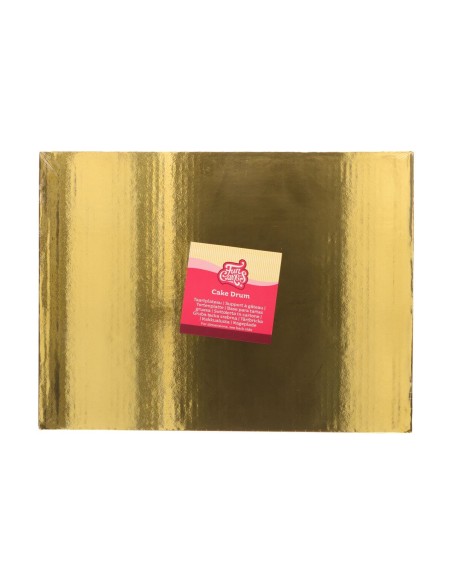 FunCakes Cake Drum Rechthoek -40x30 cm- Goud 20mm