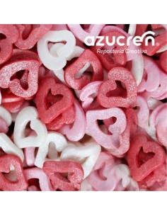 Azucren Confetti Open Hartjes -60gr-